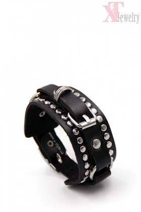 Leather Bracelet with Rings XJ139