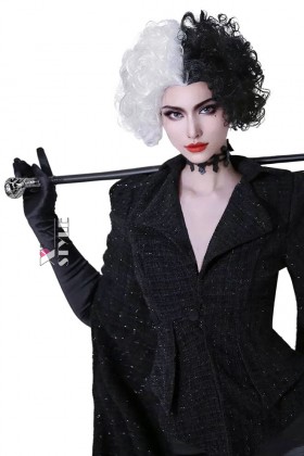 Cruella Devil Accessories (wig and cane)