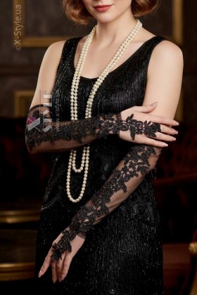 Long Transparent Gloves with Lace