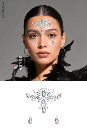 Rhinestone Face Stickers X023
