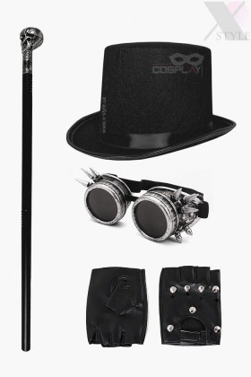 Party Set (Hat, Goggles, Gloves, Cane)