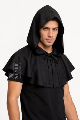 Black Hooded Robe X1016