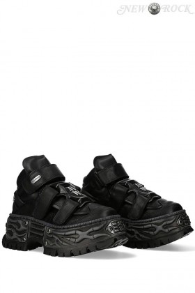 Кожаные кроссовки с винтами New Rock URBAN ELEGANCE