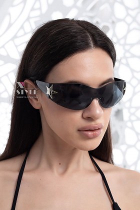 Y2K Sun Glare Black Women's Sunglasses