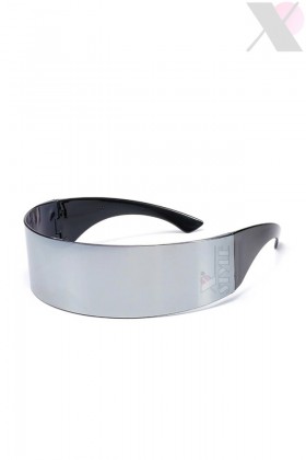 Rave Cyberpunk Futuristic Mirrored Glasses