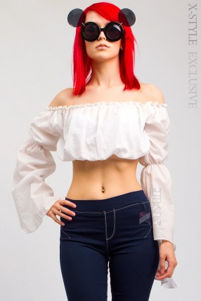 Летняя блуза с открытыми плечами X-Style Летняя блуза с открытыми плечами X-Style
