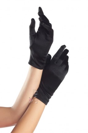 Короткие перчатки из атласа Amynetti Короткие перчатки из атласа Amynetti