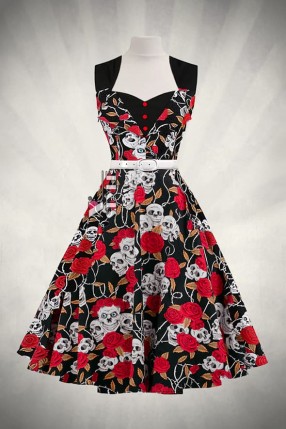 Платье Rockabilly с поясом X436 Платье Rockabilly с поясом X436