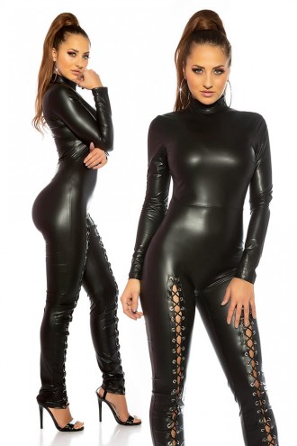 KouCla Leather Catsuit with Lacing (126244)