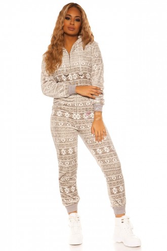 Hooded Fleece Cozy Jumpsuit MF5002 (145002)