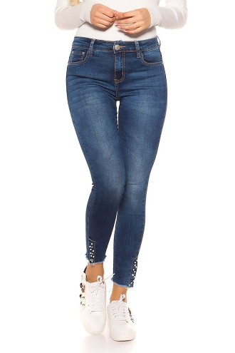 Women's Skinny Jeans with Pearls MR088 (108088)