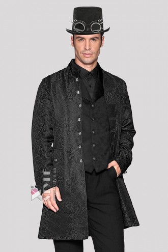 Men's Steampunk Costume Trench Coat (205004)
