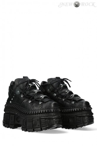 TANK SUELA Chunky Peather High-Platform Sneakers  (314050)