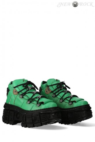 Кожаные кроссовки со шнуровкой TIMBER VERDE (314051)
