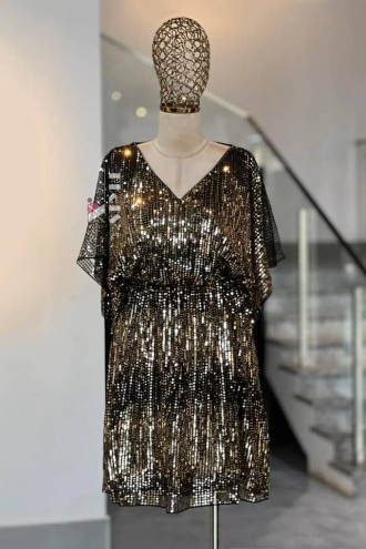 Блестящее нарядное платье с пайетками X5591 (105591)