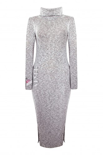 Gray Melange Knit Dress XC306 (105306)