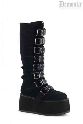 Demonia High Platform Velvet Boots (310039)