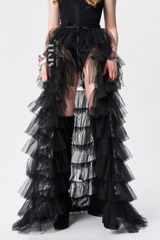 Festival Long Black Mullet Over-skirt X7217 (107217)