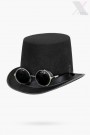 Чоловічий капелюх-циліндр з окулярами Steam-156