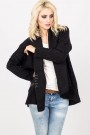 Women's Black Knit Cardigan Jacket XC4121