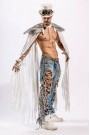 Men's Tassel Cape with Wings