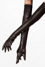 Long Faux Leather Gloves X1195