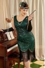 UF5580 Gatsby Flapper Fringe Dress (2XL-3XL)