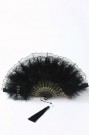 Gatsby 20's Lace Fan with Feathers