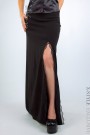 Xstyle Long Black Skirt with Slit