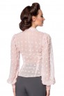 Ошатна шифонова блуза з довгим рукавом (101236) - материал