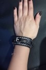 Leather Bracelet with Rings XJ139 (710139) - 5