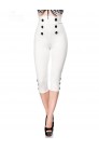 Белые брюки с высокой талией 057 (108057) - 3