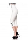 Білі брюки з високою талією 057 (108057) - 5