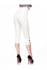 Белые брюки с высокой талией 057 (108057) - оригинальная одежда