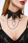 Choker Necklace with Chains XA2351 (7062351) - оригинальная одежда