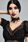 Lace Necklace Choker with Chains DL6237 (706237) - оригинальная одежда