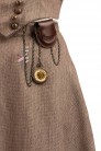Юбка Steampunk с навесным карманом и часами X7202 (107202) - оригинальная одежда