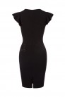 Retro Style Bodycon Midi Black Dress (105265) - материал