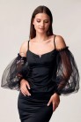 Black Frill Palace Puff Sleeves (601218) - цена