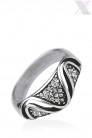 Посеребренное кольцо с камнями Swarovski X8195 (708195) - оригинальная одежда