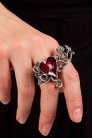 Оловянное кольцо с камнями Swarovski (708215) - цена