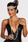 Gatsby Accessories Set (Gloves, Beads, Cigarette Holder, Headband) (611011) - цена