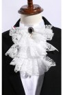 White lace jabot with pendant X2018 (702018) - цена