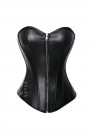Черный кожаный корсет X1170 (121170) - 4