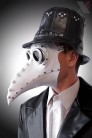 Біла маска чумного лікаря XA1072 (901072) - цена
