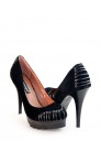 Замшеві чорні туфлі XC004 (300004) - цена