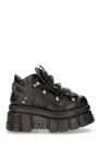 Nomada-106 Black Leather High Platform Sneakers (314029) - оригинальная одежда