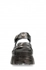 Bios Black Leather Platform Sandals (312011) - 5