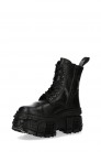 Чорні шкіряні черевики на масивній підошві CRUST CASCO (310073) - 4