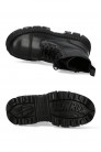 Черные кожаные ботинки на массивной подошве CRUST CASCO (310073) - 5